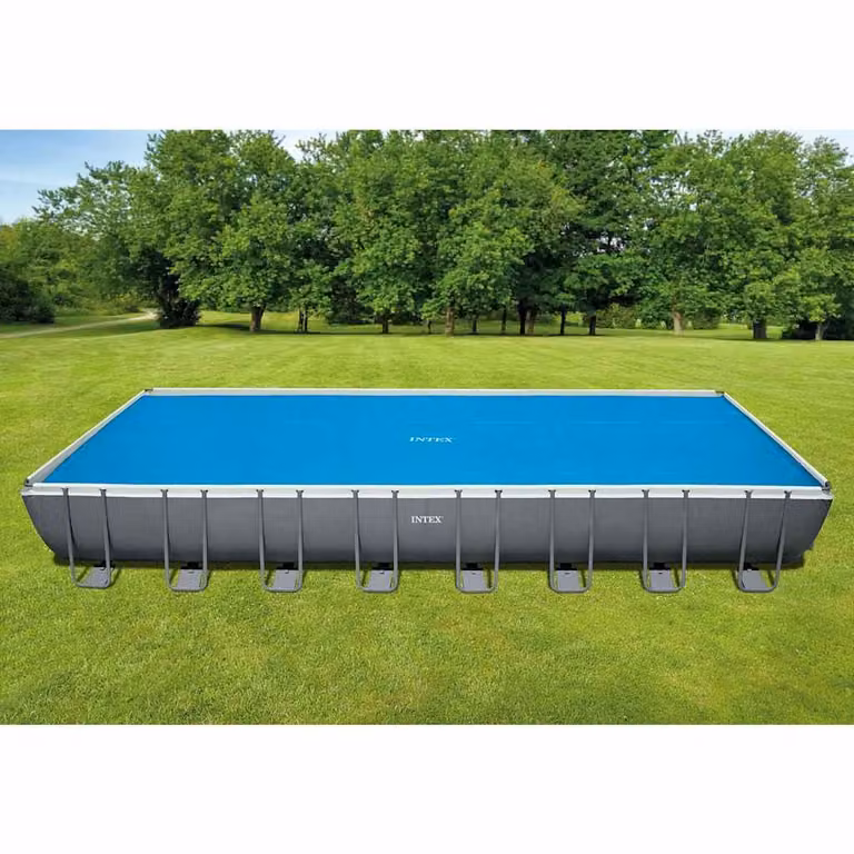 Copertura solare termica per piscina Intex blu in polietilene L: 960 cm x P: 466 cm