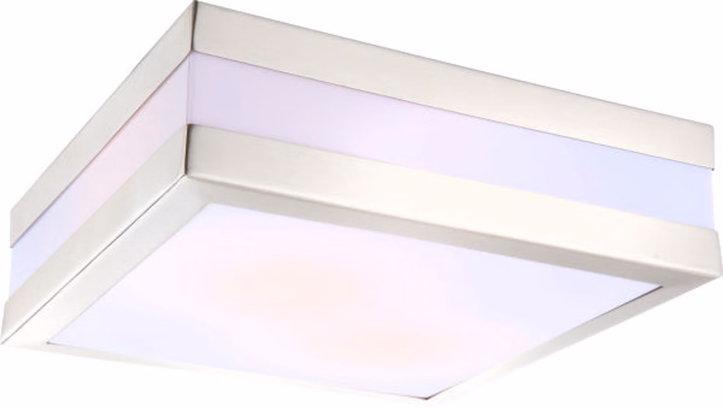 Globo Lighting Lampada da esterno Acciaio inox, plastica opalina, IP44, LxPxA: 285x285x85mm, escl. 2x E27 LED 40W 230V