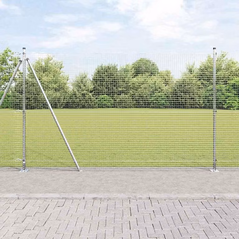 Maison Exclusive - Palo della recinzione Argento 10 x 1,6 m (rete 25 x 25 mm)