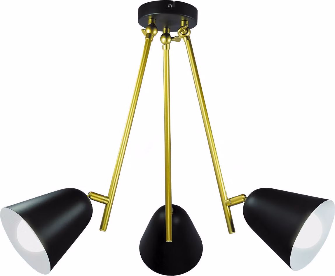Lampada da soffitto industriale E14 3x40W nero 5376 Alder Rabalux