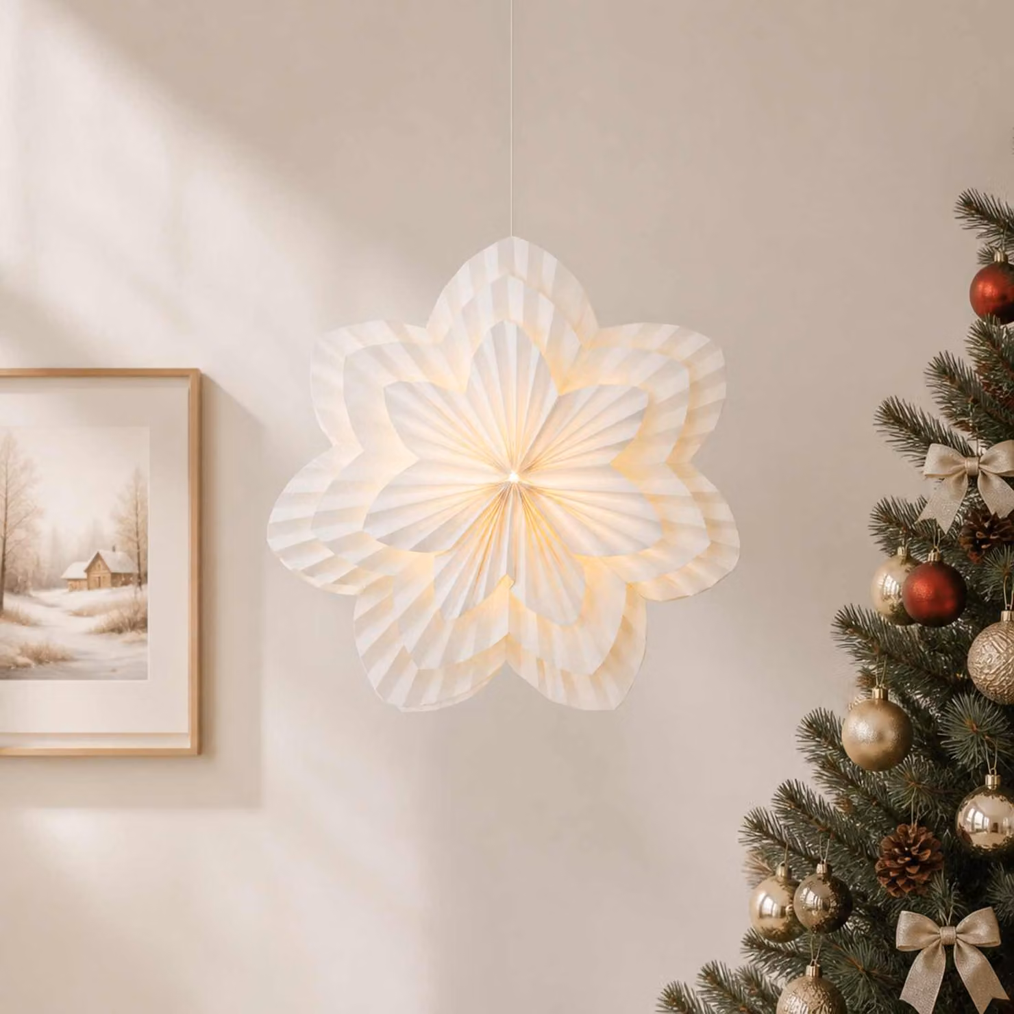 vidaXL Illuminazione Natalizia RAAHE 10 LED Bianco caldo
