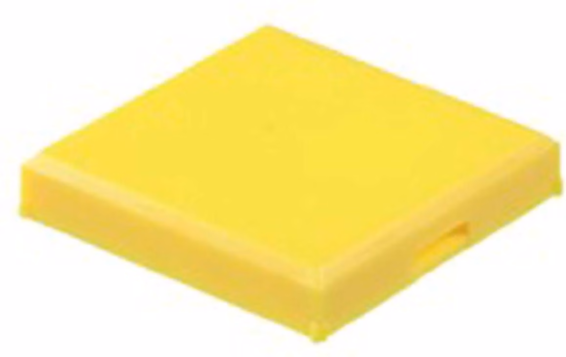 Georg Schlegel Cappuccio pulsante, piatto trasparente Colore giallo Versione scrivibile e illuminabile - 1 pezzo
