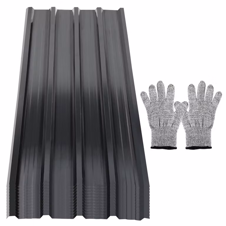 Pannelli per tetti in lamiera grecata 12/24/36 pezzi 129x46cm, lamiera profilata in acciaio zincato lamiera grecata per tetti - antracite 21㎡ 36x