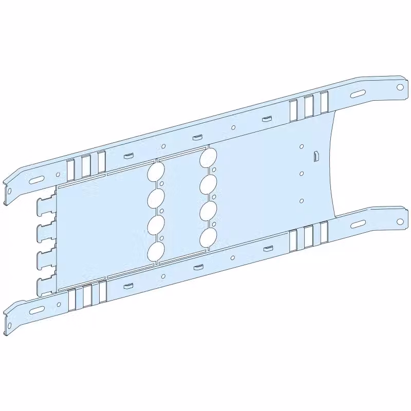 Schneider Electric PrismaSeT-P, piastra di montaggio, INS-INV/NSX/NSX Vigi100-250 a 4 poli, leva a levetta, installazione fissa, orizzontale, larghezza=650mm, altezza=4moduli LVS03412