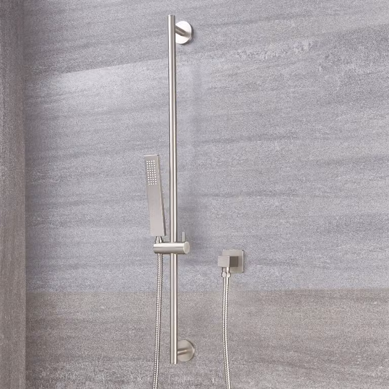 Asta Saliscendi con Doccetta in Nichel Spazzolato - Harting