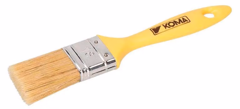 Spazzola tripla n. 18 Manico giallo 40 mm
