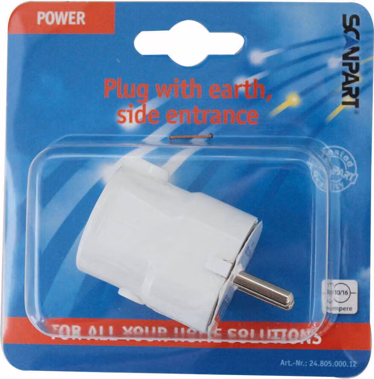 Scanpart 2480500012 E516 Plug and Ra Side Entry Bianco