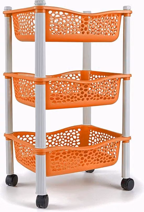 Famanu: Carrello portautensili da cucina – pratici ripiani – carrello di stoccaggio mobile con ruote – salvaspazio