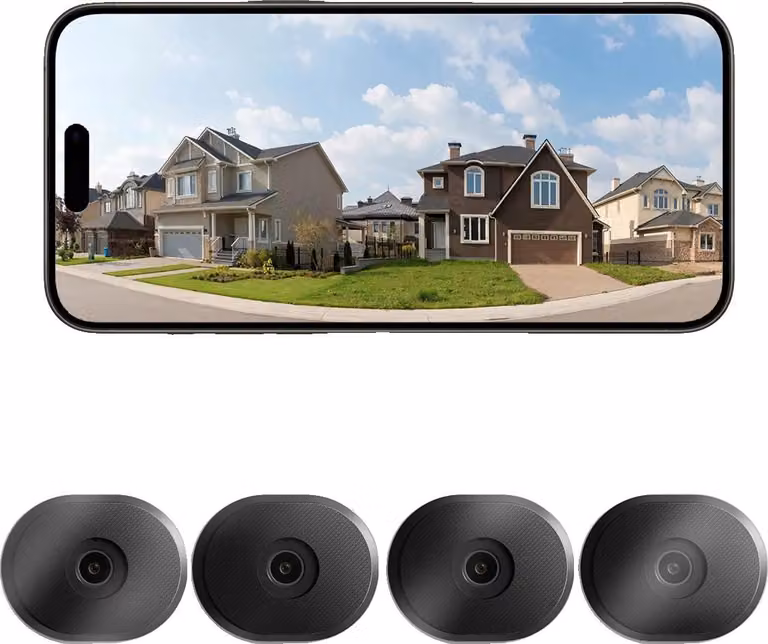 Telecamera di sicurezza, visione notturna a colori, riconoscimento tramite IA, C680-4PACK