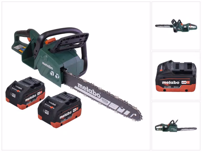 Metabo MS 36-18 LTX BL 40 36 V ( 2x 18 V ) 40 cm 22 m/s trimmer a batteria senza spazzole + 2x batteria 5,5 Ah - senza caricabatterie