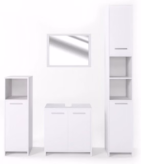 Set mobili bagno Kiko Bianco 4 pezzi Vicco