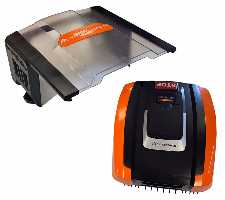 Robot tosaerba Yardforce Easymow 260B & AR SH02-EU con garage per robot tosaerba arancione-nero, taglia unica