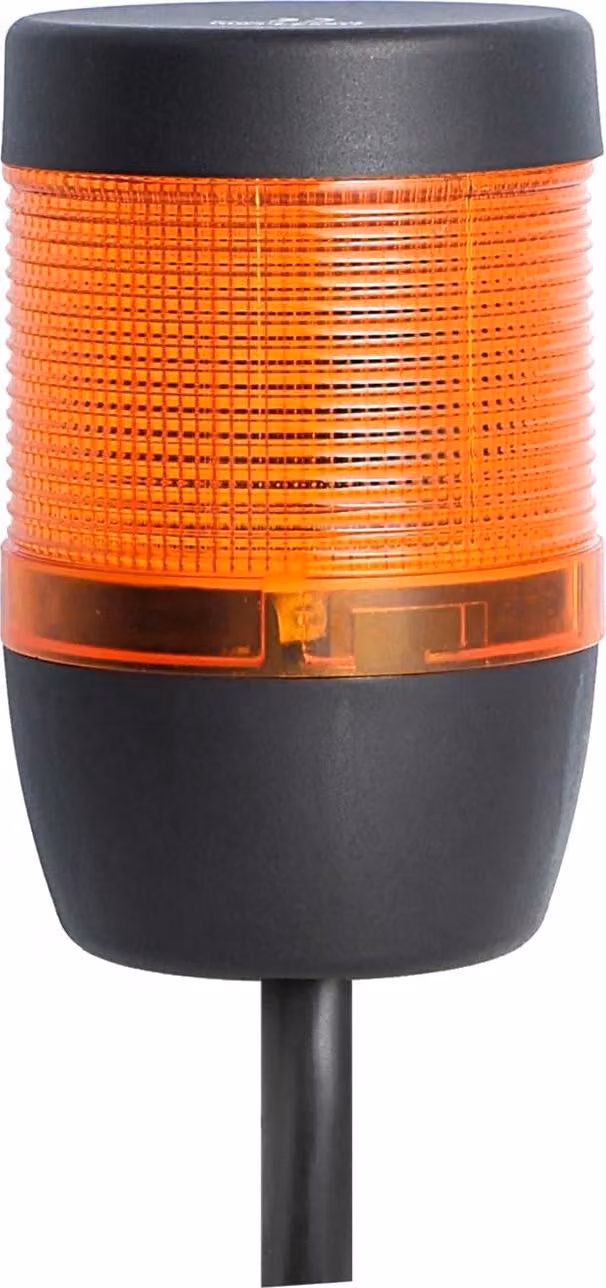 Colonna segnaletica STEX24 gialla, 70 mm, 24 V CA/CC, LED a luce fissa Cavo 0,6 metri, SS70-OB1/24 114 Tecnica di collegamento: