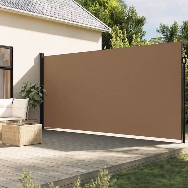 Tenda da sole laterale retrattile DESIGN IN beige con struttura in acciaio e poliestere, L: 600 cm, H: 200 cm