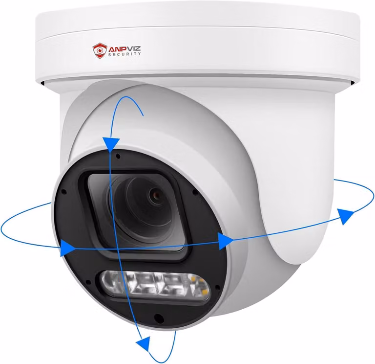 Telecamera PTZ per sicurezza - 6MP, PoE, zoom ottico 5x - Ideale per la sicurezza esterna