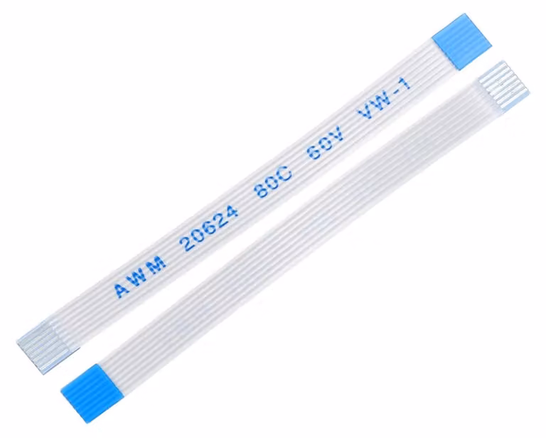 Cavo piatto a 7 poli, sezione 0,5 mm, lunghezza 50 mm, tipo B, confezione da 5 pezzi.