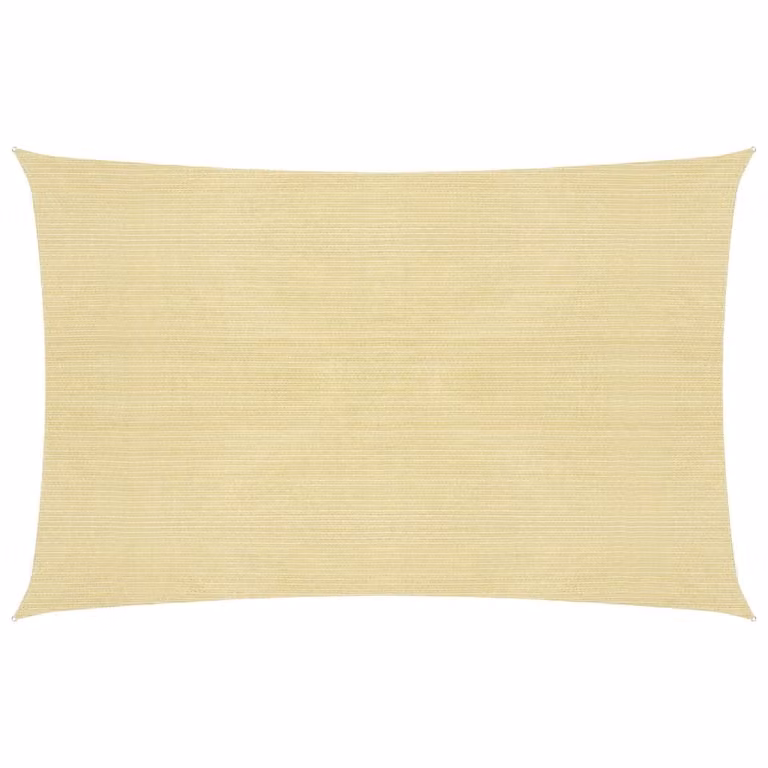 The Living Store Tenda da sole 160 g/m² Beige 5x8 m HDPE