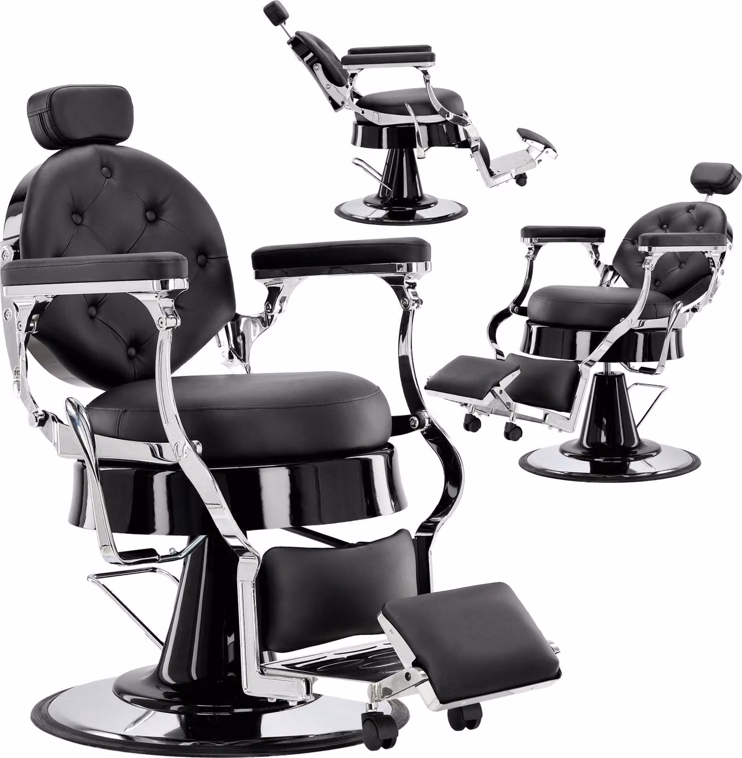 Poltrona da barbiere parrucchiere idraulica girevole per il salone barbiere barber shop Agustín Barberking