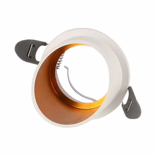 Portafaretto LED da Incasso GU10 Corpo in Alluminio a Cilindro Colore Bianco