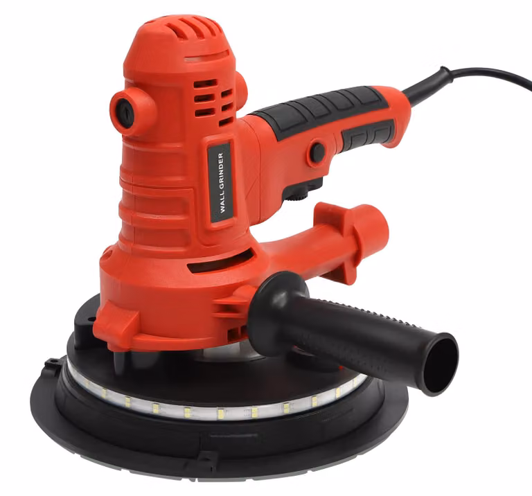 Levigatrice per cartongesso manuale, luce LED, velocità regolabile, rossa