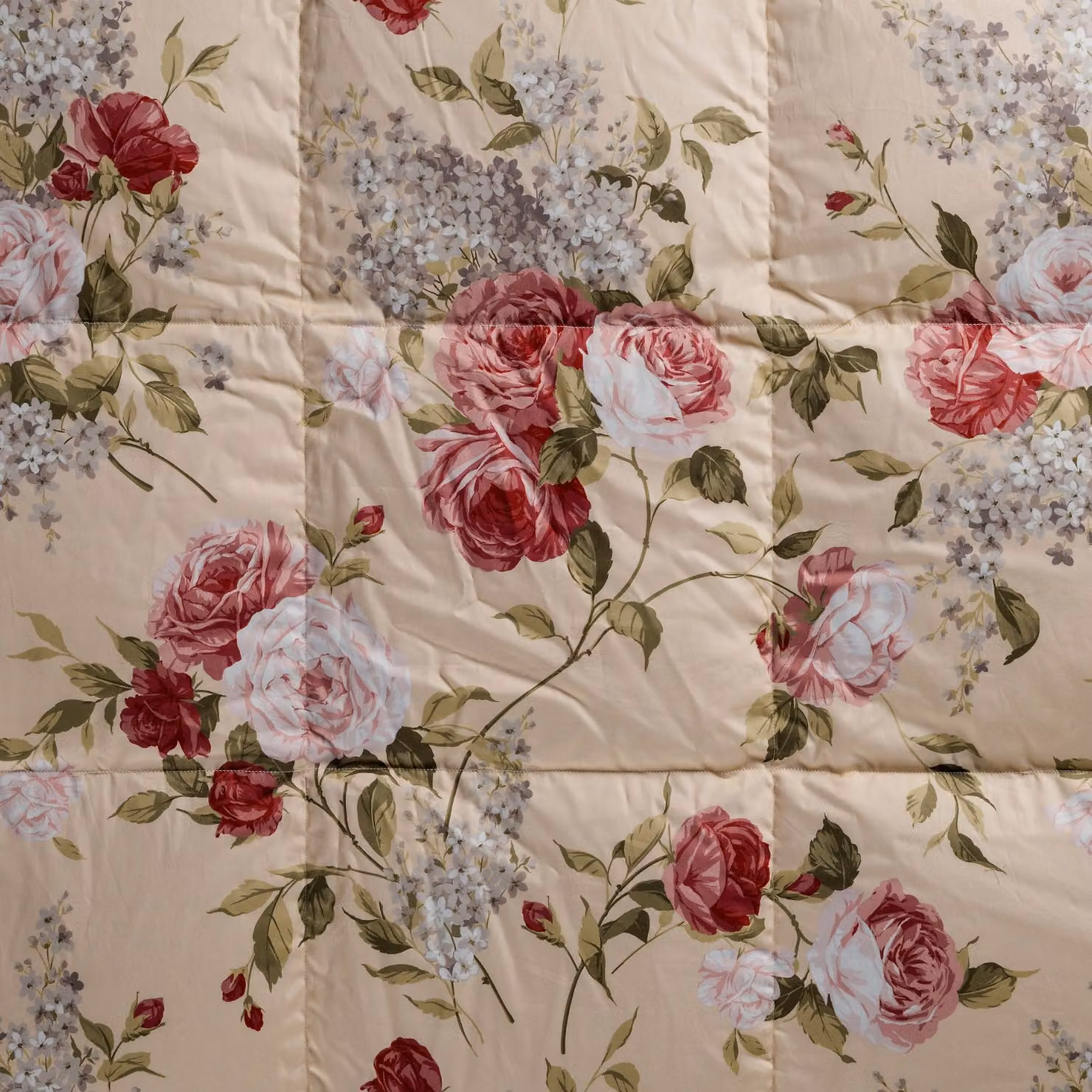 Trapunta in piuma DaunenStep con fantasia floreale rosa, traspirante e termoregolatrice – 2