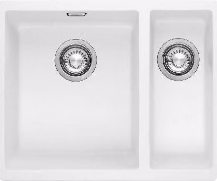 Franke Sirius - Lavello in tectonite SID 160/2, 560x440 mm, bianco 125.0363.803