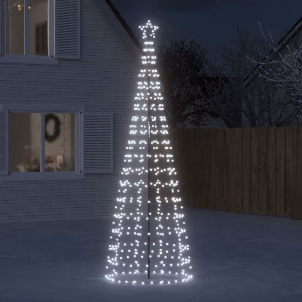 Maison Exclusive - Albero di Natale a LED con picchetti da terra, 570 LED, luce bianca fredda, 300 cm
