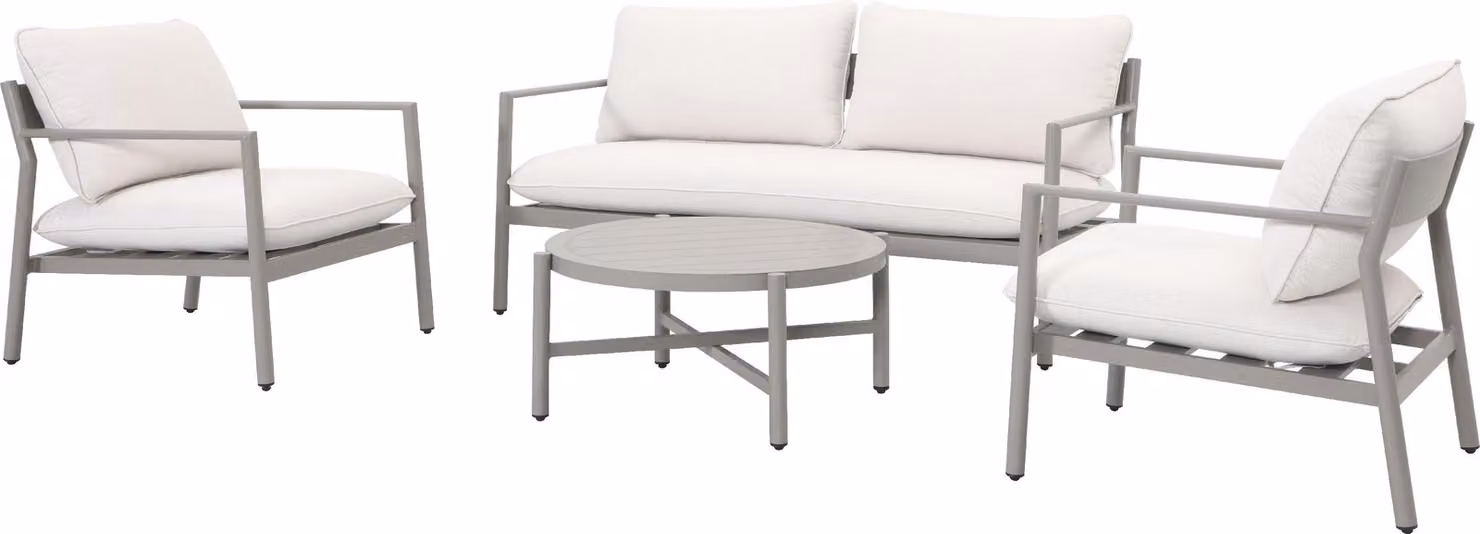 Set lounge da esterno GIARRE beige Set da giardino Mobili lounge Mobili da giardino