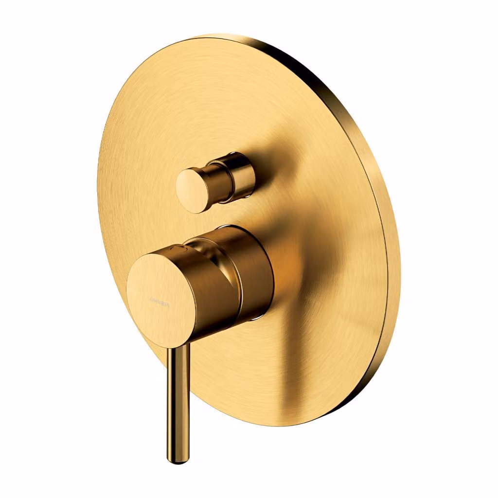 Omnires Y Y1235GLB Miscelatore incasso per vasca/doccia, oro spazzolato