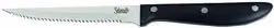 Coltello da bistecca Salvinelli Bistrot in acciaio inox, colore argento e nero, lama 11,5 cm – 1