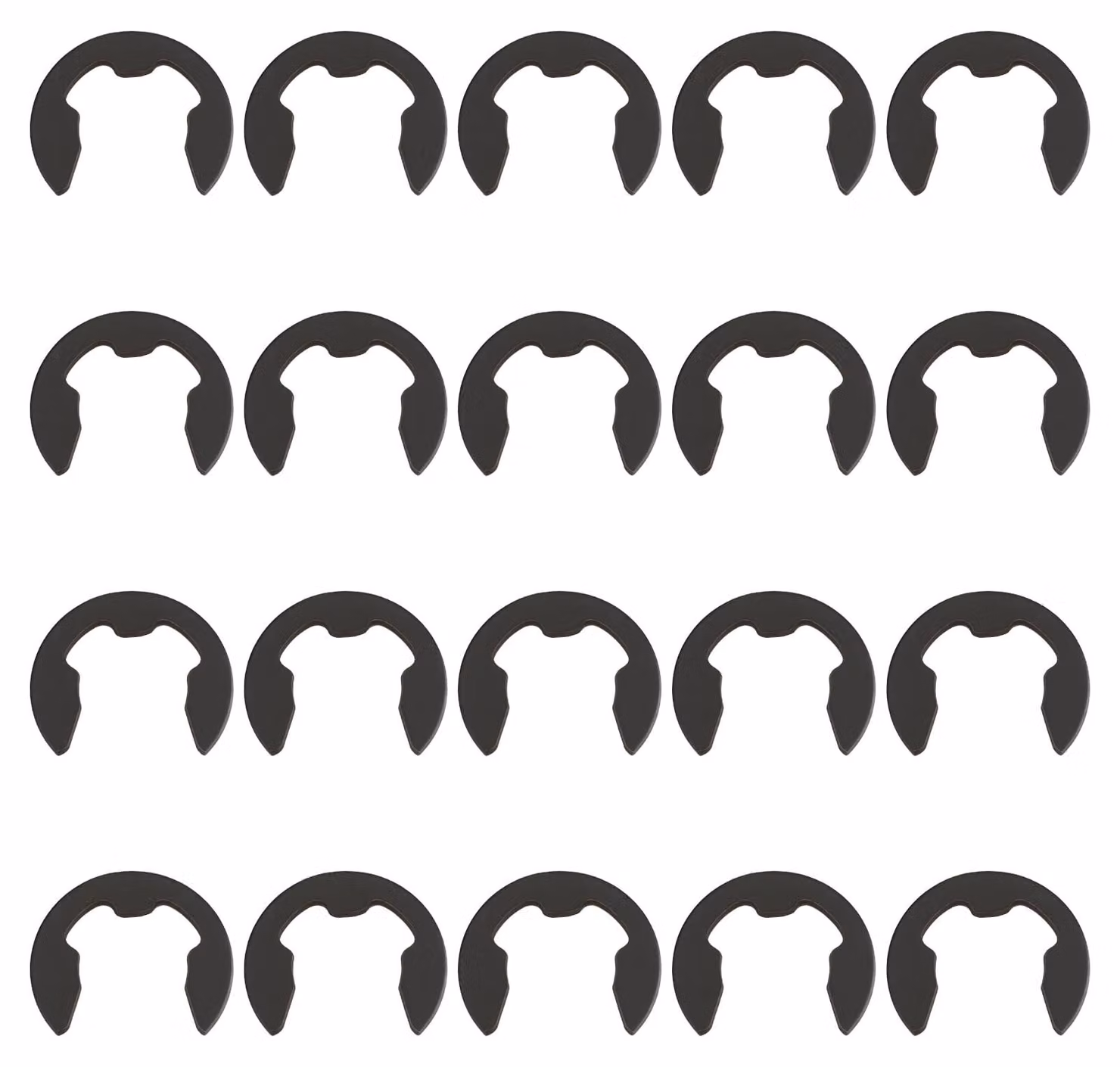20 clip metallici per motoseghe - Clip di sicurezza tipo E - 9460 624 0400