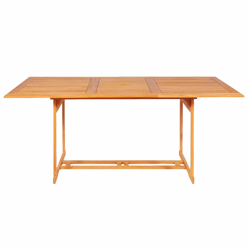 set da pranzo da giardino in teak massiccio vidaXL 7 pezzi
