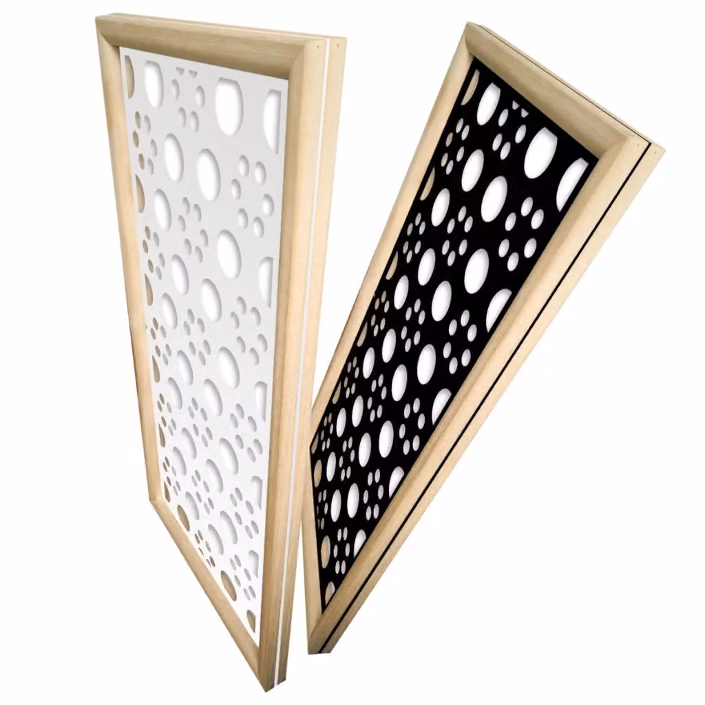 Moduli Decorativi in Legno e PVC Signorbit Colore Nero L: 73 cm, H: 148 cm – 2