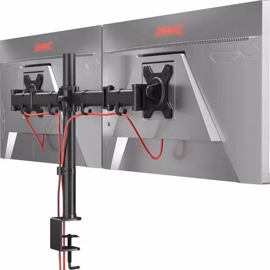 Supporto per Doppio Monitor Nero Compatibile con VESA 75x75 mm SENZA MARCA
