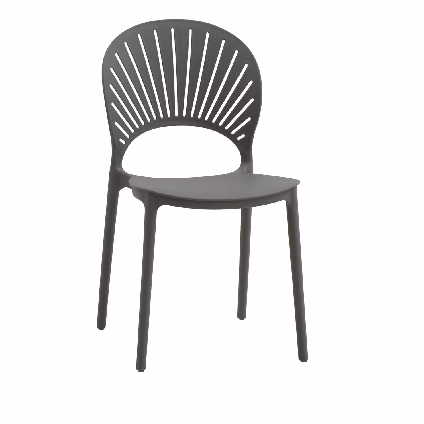 Set di sedie GIBILTERRA in polipropilene grigio, impilabili