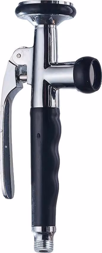 Doccetta, impugnatura ergonomica, getto multiplo, argento