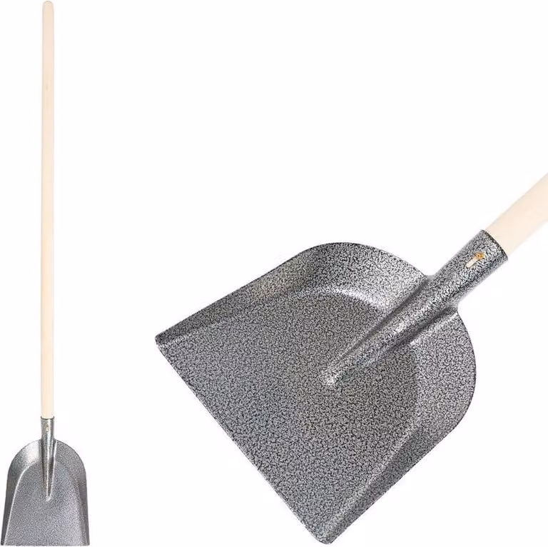 Pala S504-3.WH Universal, 275x235 mm, manico in legno