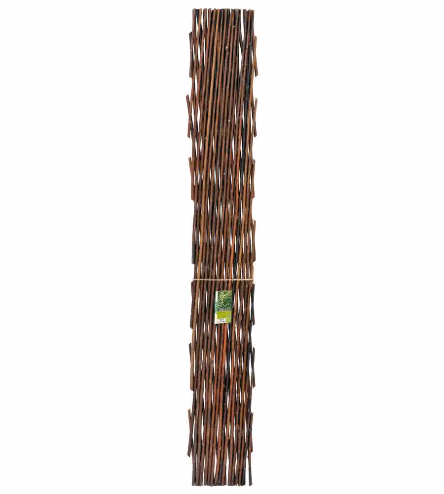 Verdemax Traliccio Estensibile in Salice - Naturale - 1,80x0,30 m