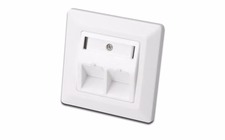 Presa vuota DIGITUS per moduli Keystone, a 2 vie, bianco puro