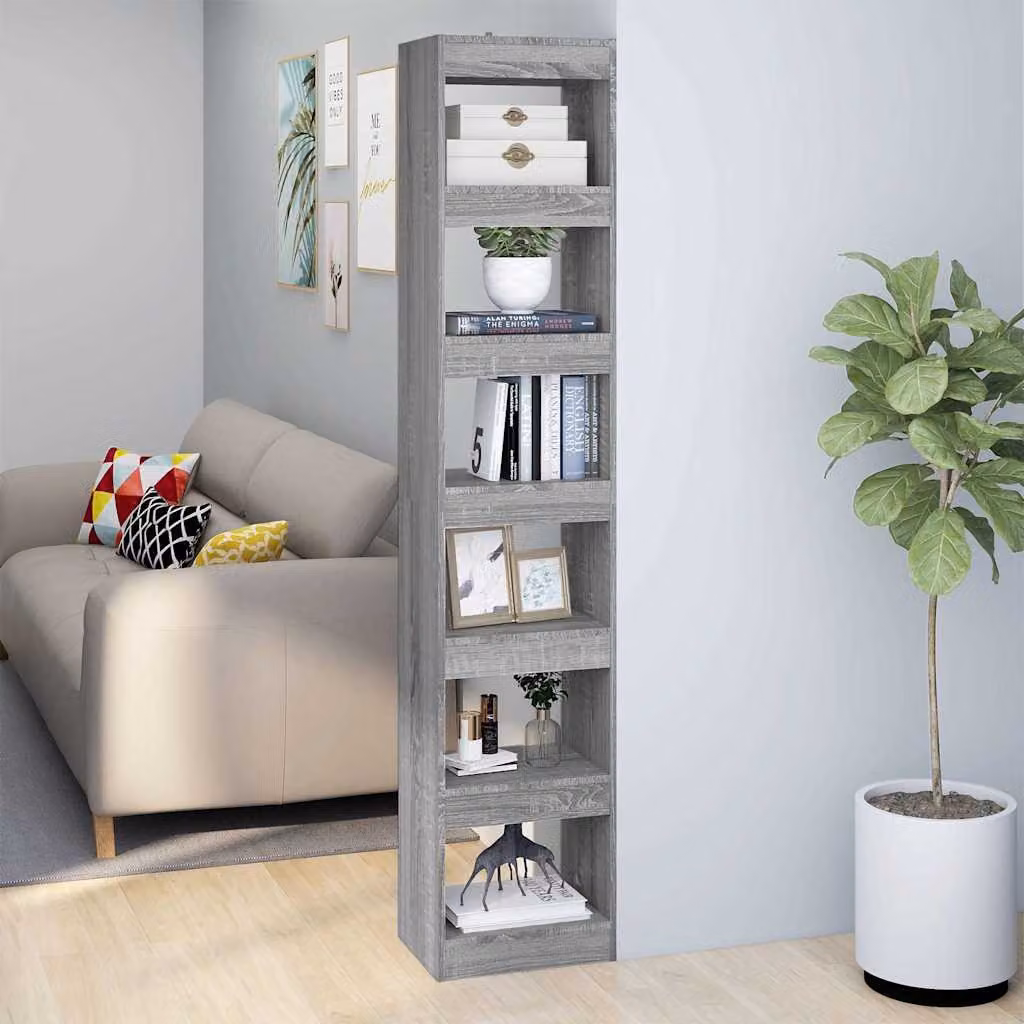 Libreria/Divisorio vidaXL Grigio Sonoma L/P/H: 40 x 30 x 198 cm