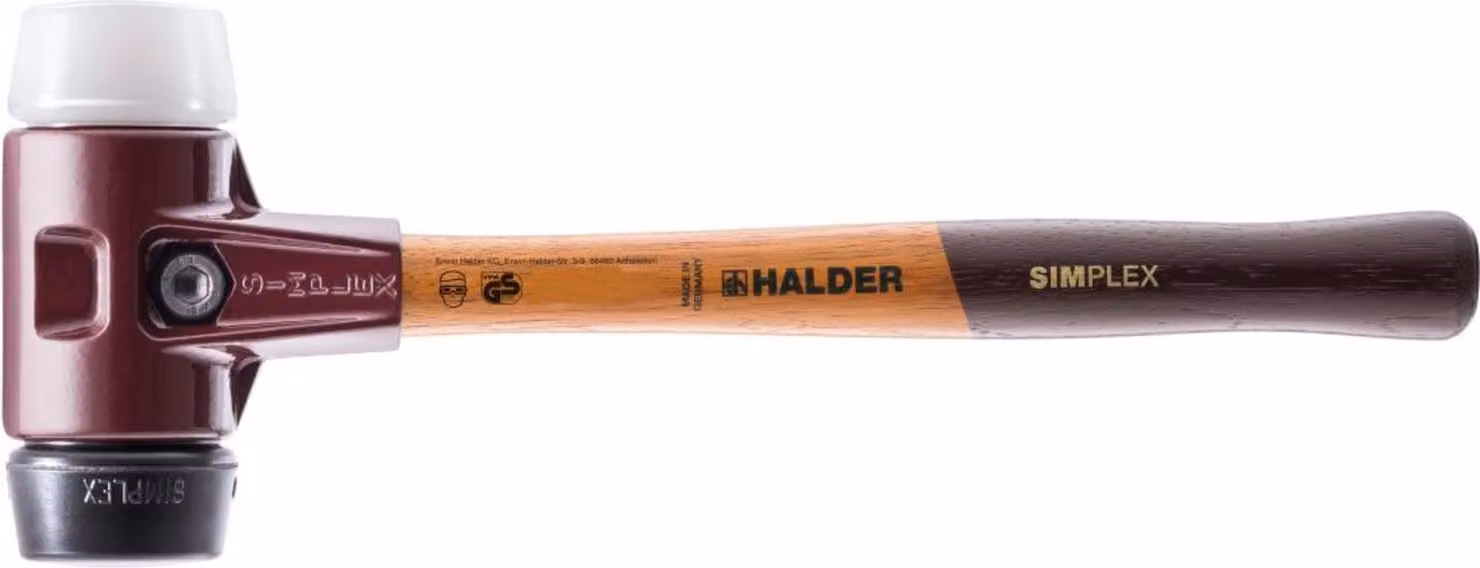 Martello a penna Schonhammer SIMPLEX 30 mm in gomma/Superp. Halder | 4030618300687