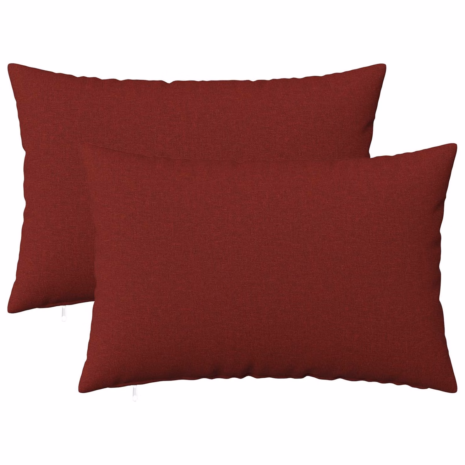 Set di 2 federe vidaXL HEERLEN rosse in poliestere, L 50 cm x P 80 cm