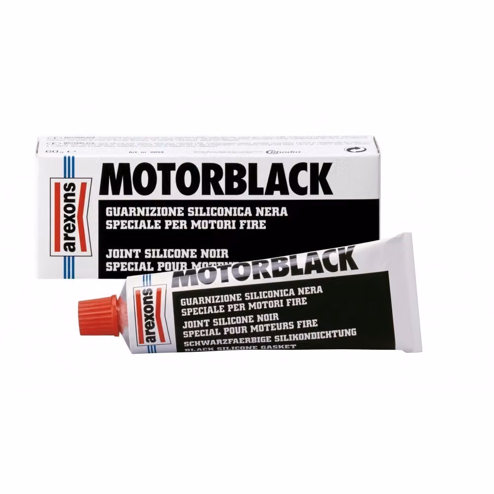 Massa sigillante al silicone nera - Arexons Motorblack - (RMS) Tubetto da 60 ml