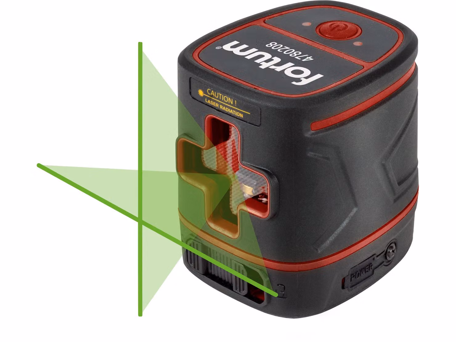 Laser di linea Fortum 4780208 verde a croce autolivellante
