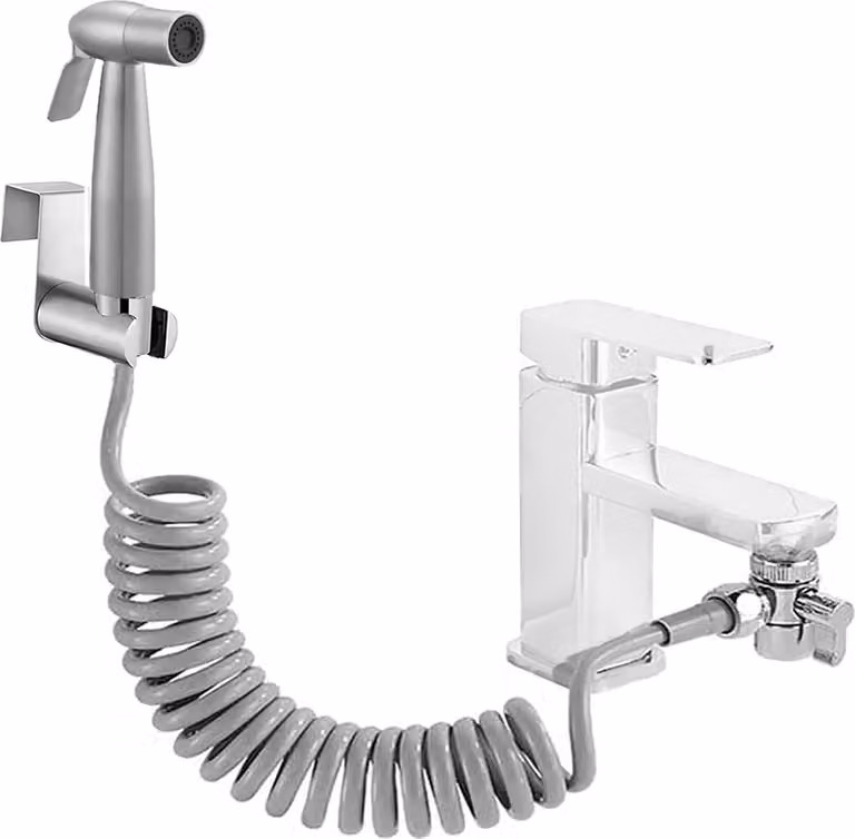 Set per bidet con doccetta in acciaio inossidabile, tubo da 150 cm, per l'igiene personale