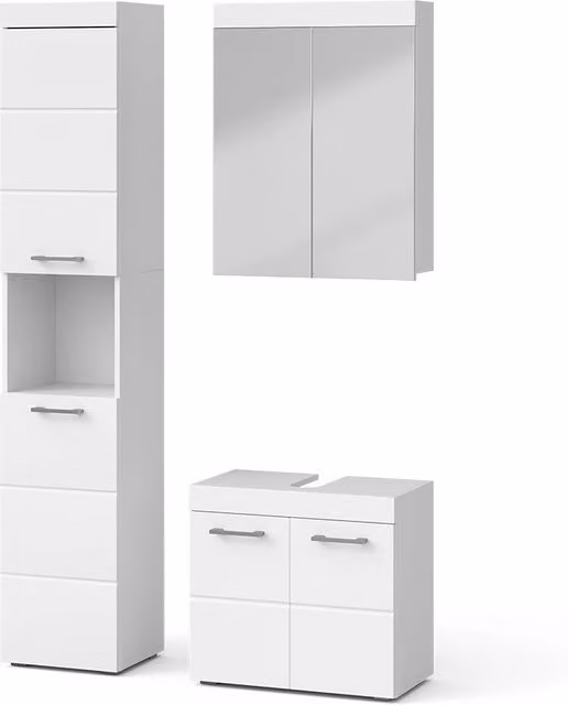 Set mobili bagno Luna Bianco 3 pezzi Vicco