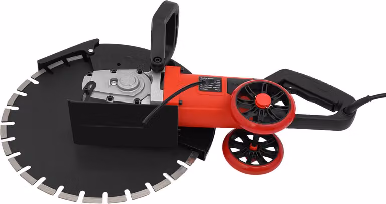 Fresatrice per calcestruzzo, potenza 4000W, profondità di taglio massima 165mm, velocità 3000 giri/min, peso 14 kg, cavo di alimentazione da 3 metri
