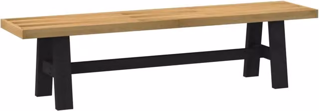 Panchina da pranzo NOAIN in legno di pino marrone stile rustico L: 160 cm, P: 41 cm, H: 45 cm