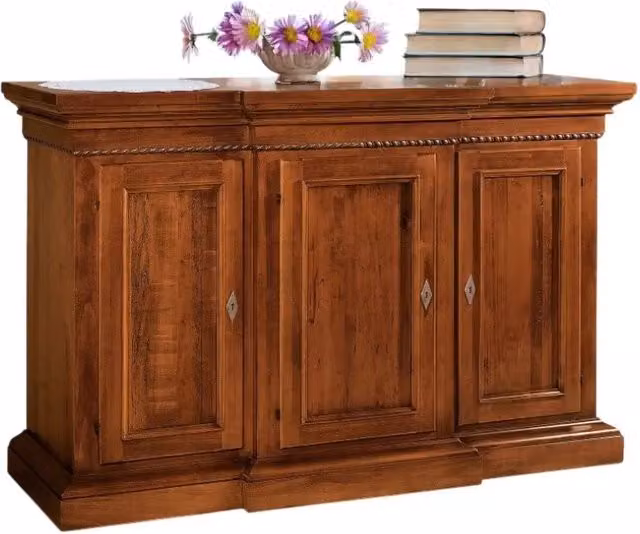 Madia credenza in legno stile arte povera marrone Mobili 2G L/P/H: 175 x 52 x 110 cm