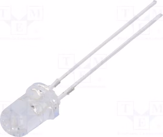2 LED, 5mm, 85.000-100.000 mcd, 9-10 lm, verde, 30 mA, 15°, 2,7-3,4 V, OSG5GP5111A, diodi LED, tipo T